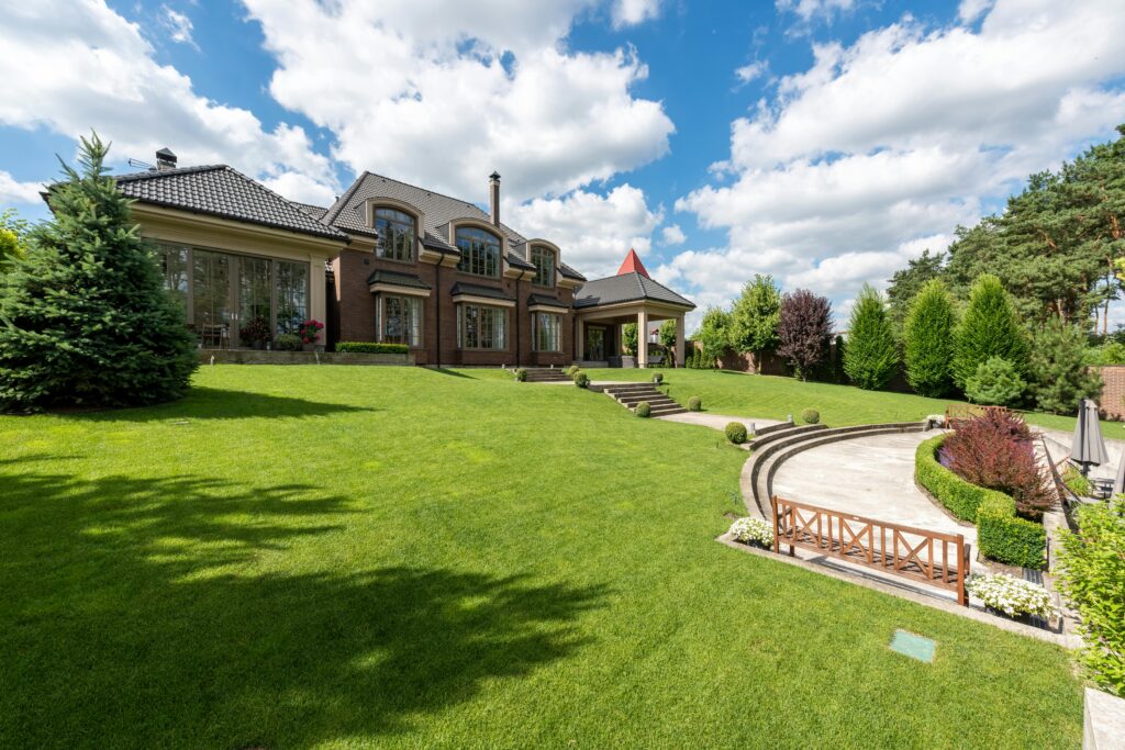 Luxury villa garden in Cyprus – professional garden maintenance and landscaping services